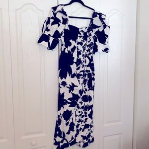 Christopher John Rogers black floral dress